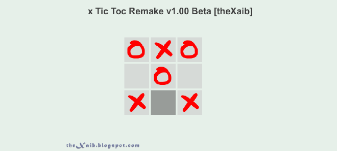 Tic-Tac-Toe Flash Game Preview
